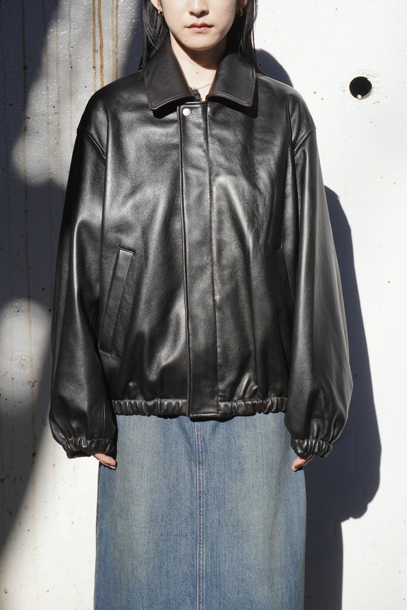 LEATHER ZIP SHORT JACKET[BROWN] | 1LDK (ワンエルディーケー