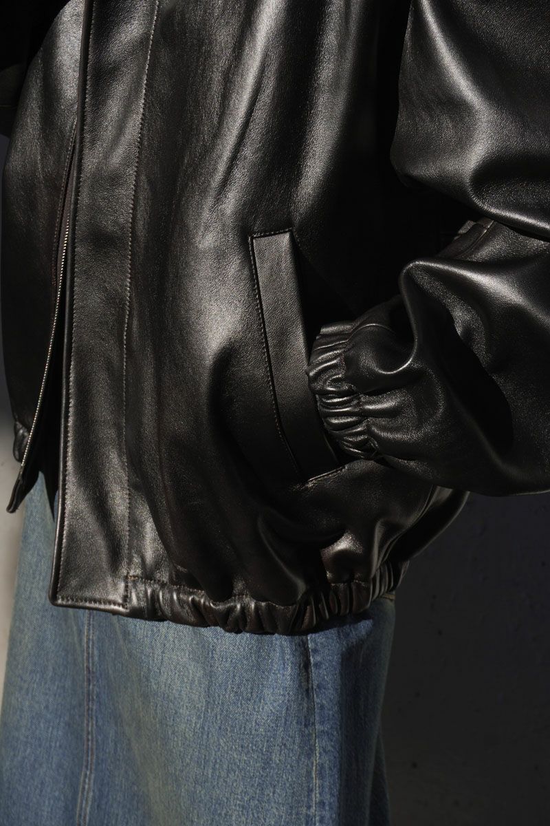ジャケット・アウター Suede leather zip up short jacket ssstein - 【残りわずか】Leather Zip Short Jacket | ACRMTSM