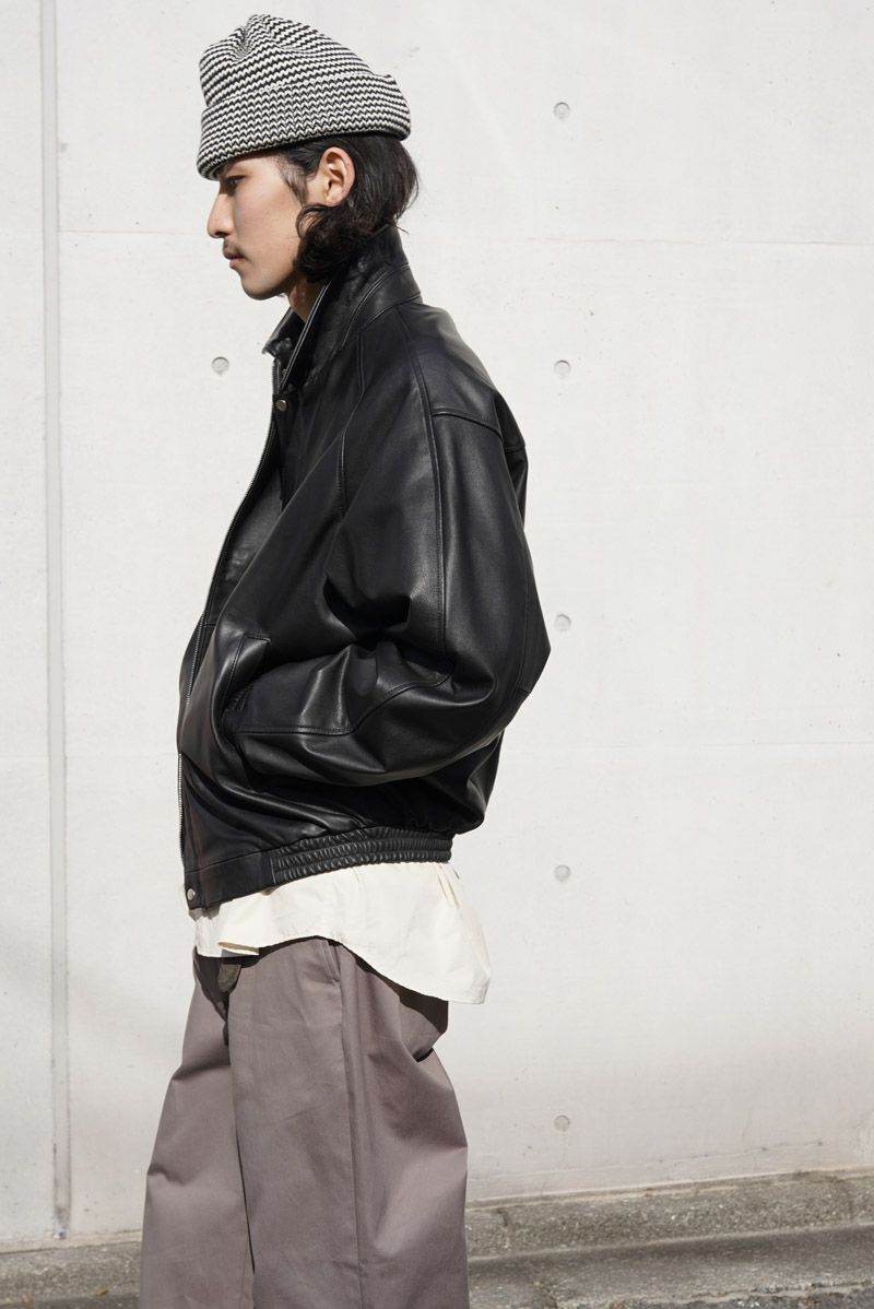 LEATHER BLOUSON[BLACK] | 1LDK ONLINE STORE