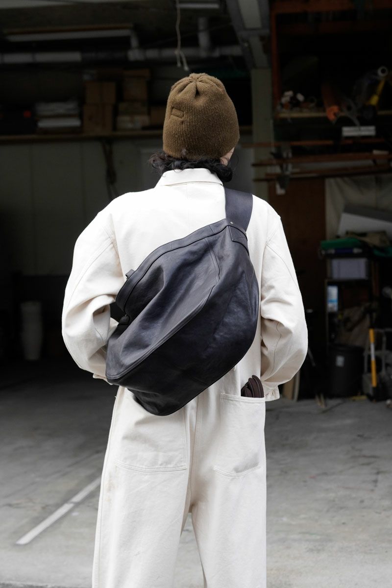 LOT.004 NEWSBOY BAG[BLACK LEATHER] | 1LDK ONLINE STORE