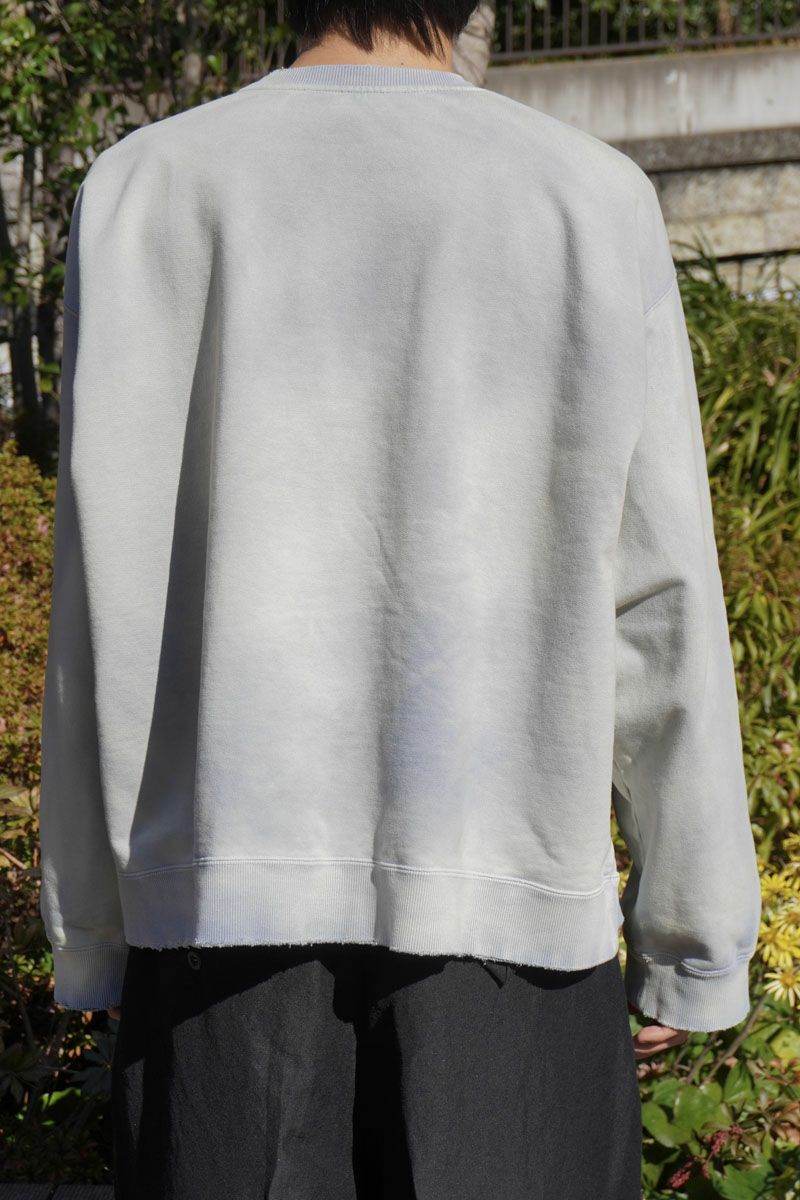 ANCELLM　UNEVENNESS SWEAT SHIRT SAX UNEVENNESS SWEAT SHIRT[SAX] | 1LDK (ワンエルディーケー) 公式