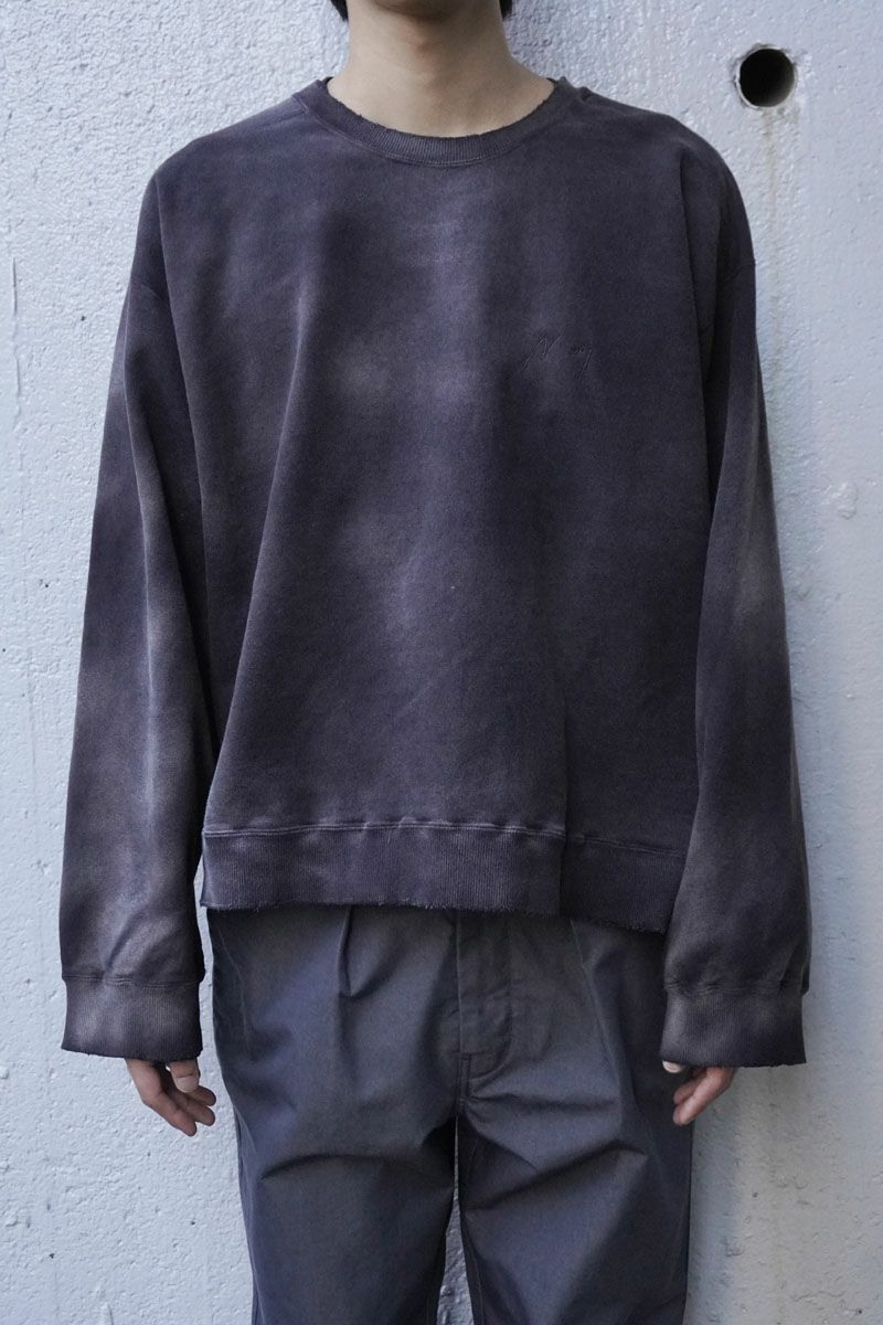 UNEVENNESS SWEAT SHIRT[BLACK] | 1LDK ONLINE STORE