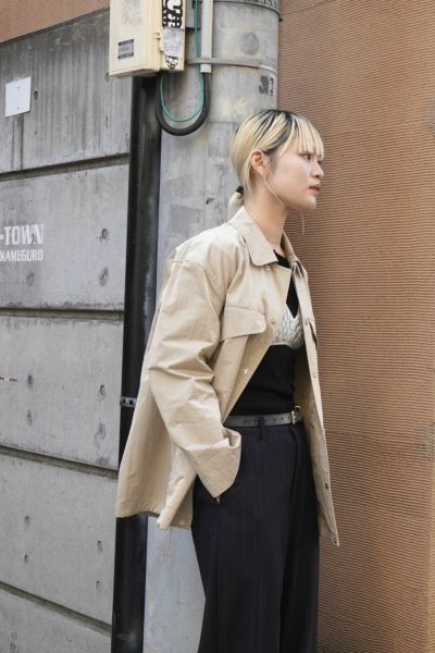 OVERSIZED WORK BLOUSON[BEIGE]