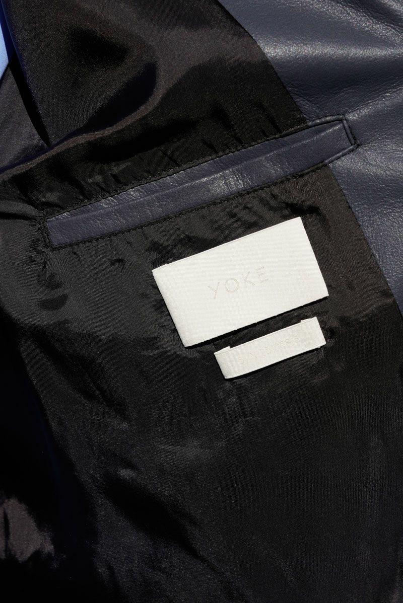 LEATHER SHIRT JACKET[CHARCOAL NAVY] | 1LDK (ワンエルディー