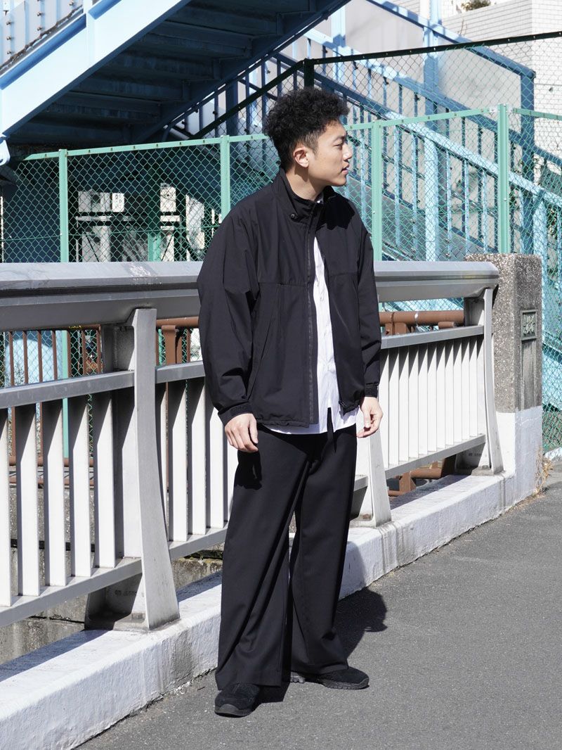 UNIVERSAL PRODUCTS. サマーウールカーゴパンツ SUMMER WOOL WIDE TROUSERS[BLACK] | 1LDK (ワンエルディーケー