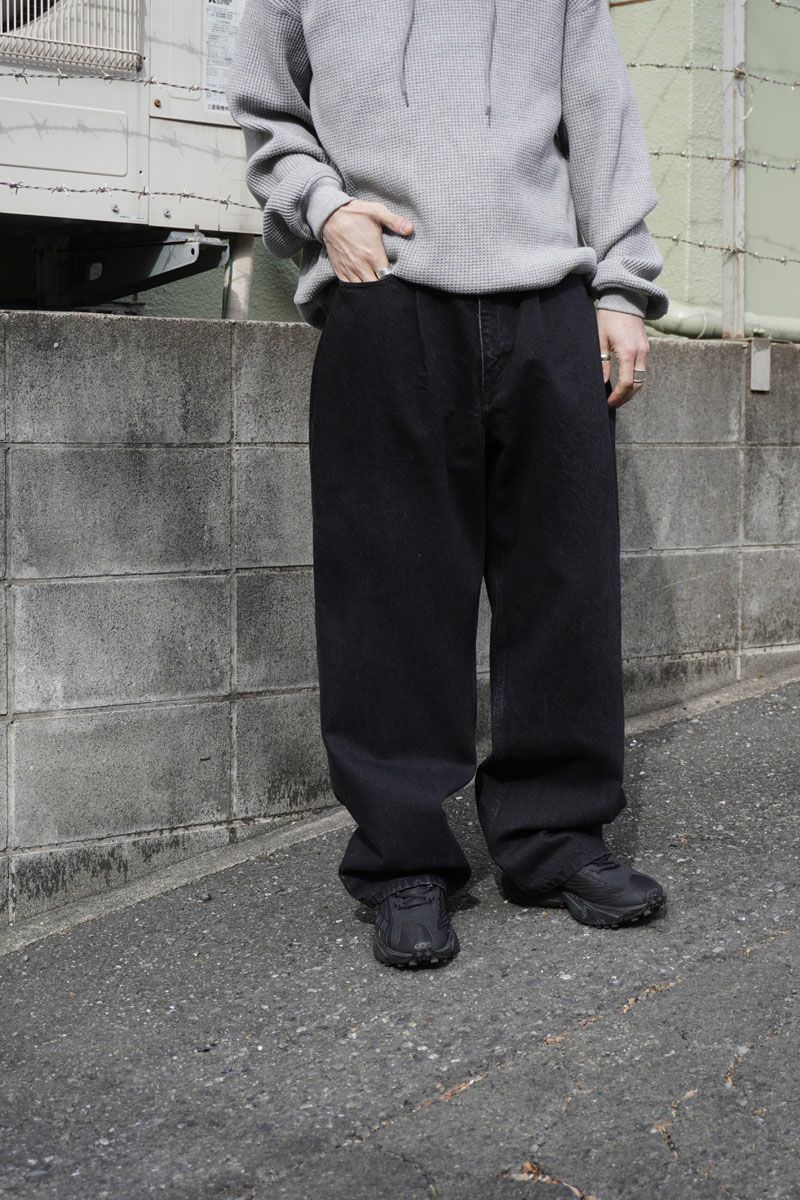 1TUCK BAGGY DENIM BIO[BLACK] | 1LDK (ワンエルディーケー) 公式サイト