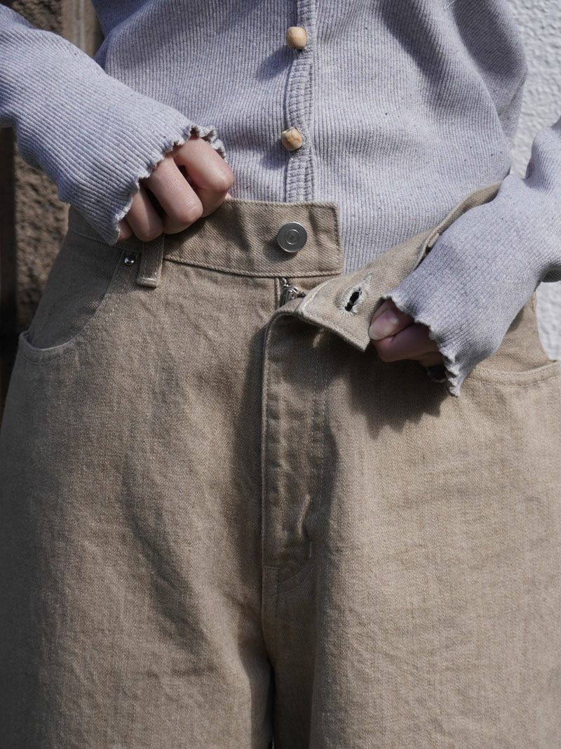 未着用1LDK MY___ MY BASIC DENIM（サイズ1・KHAKI） my___official ⁡ Our basic denim is restocked. Now in a fresh