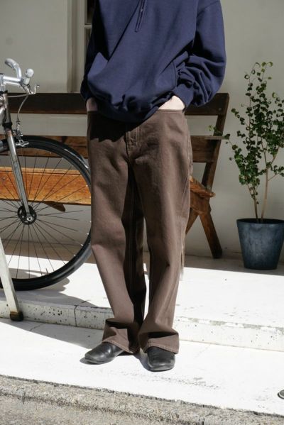 5P BUGGIE DENIM PANTS[BROWN] | 1LDK (ワンエルディーケー