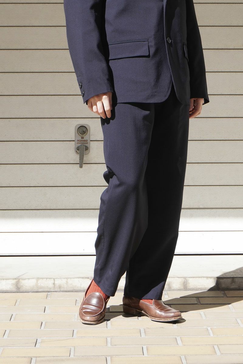 WOOL EASY TROUSERS[NAVY] | 1LDK (ワンエルディーケー) 公式サイト