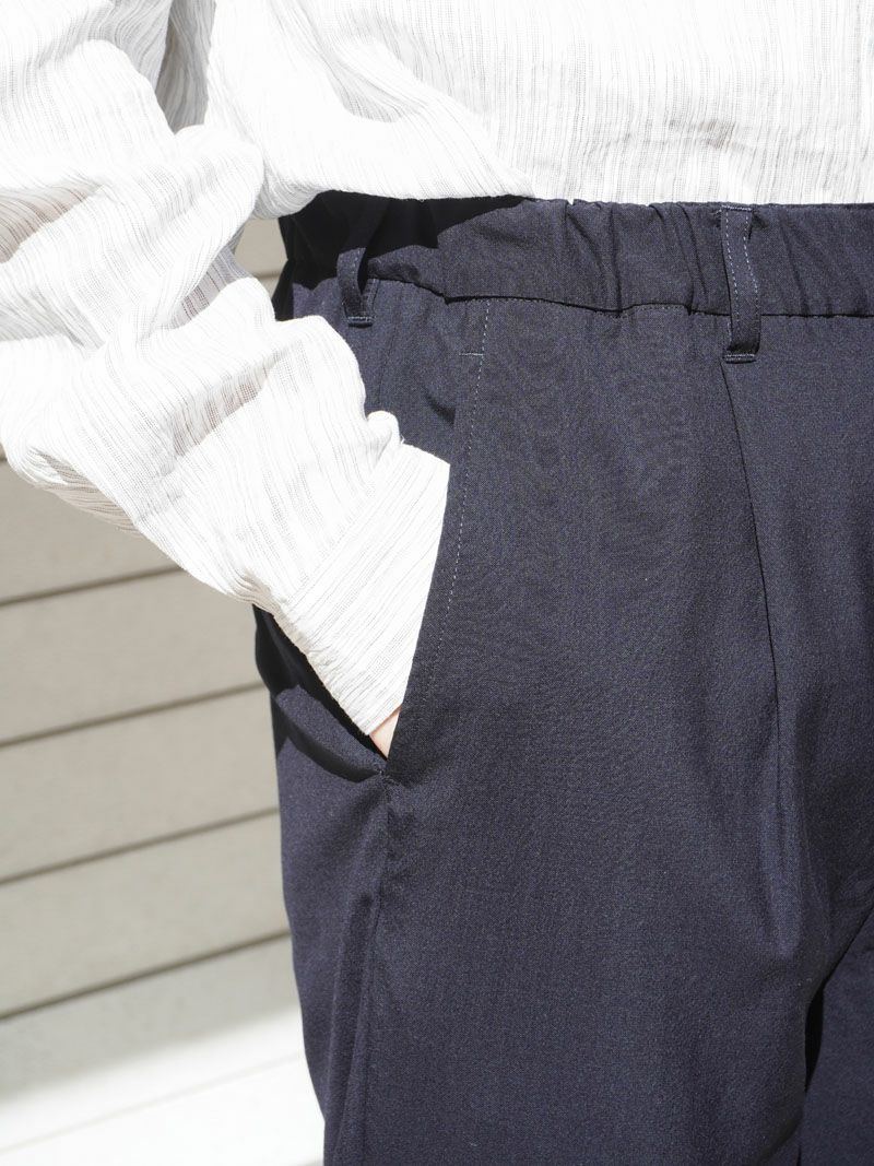 WOOL EASY TROUSERS[NAVY] | 1LDK (ワンエルディーケー) 公式サイト