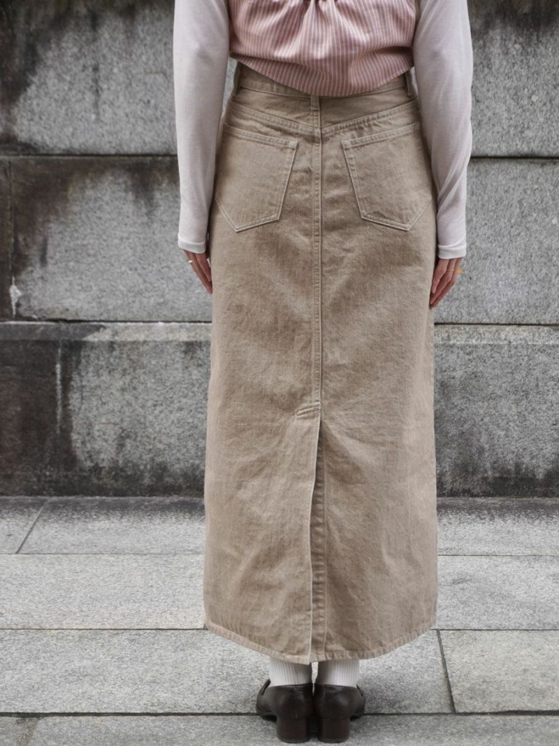 MY 1LDK DENIM MAXI SKIRT (BEIGE) サイズ0 DENIM MAXI SKIRT[BEIGE] | 1LDK (ワンエルディーケー) 公式サイト