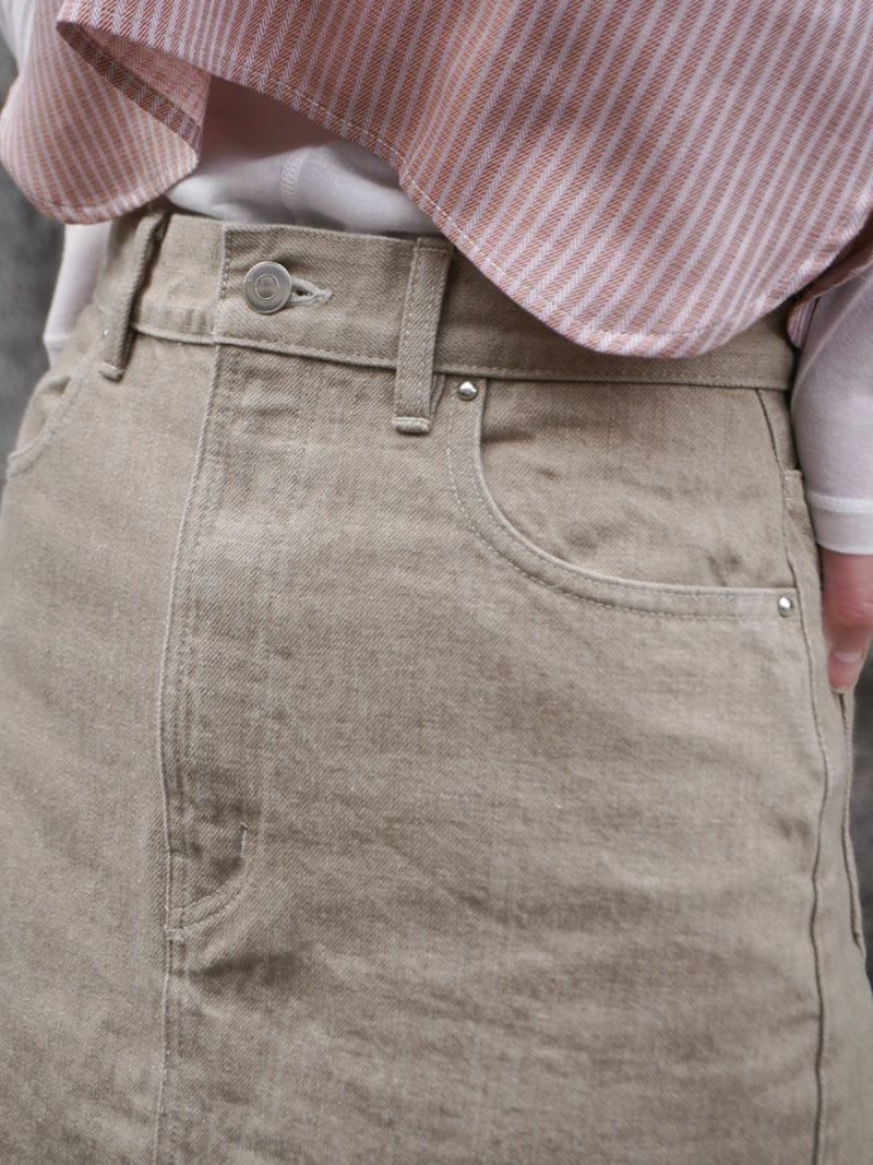 DENIM MAXI SKIRT[BEIGE] | 1LDK (ワンエルディーケー) 公式サイト