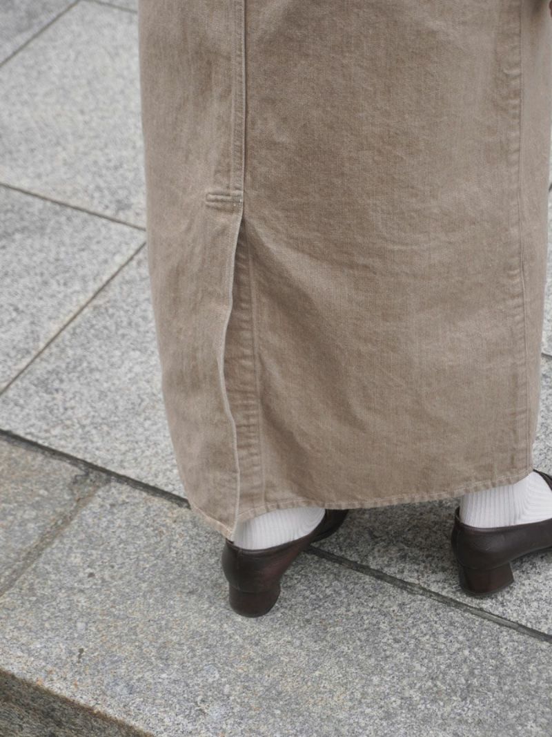 MY 1LDK DENIM MAXI SKIRT (BEIGE) サイズ0 DENIM MAXI SKIRT[BEIGE] | 1LDK (ワンエルディーケー) 公式サイト