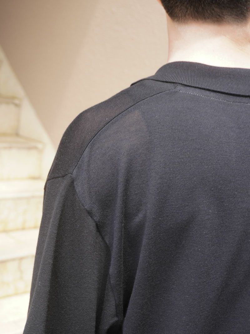 is-ness 1LDK KNITTED BIG SKIPPER POLO