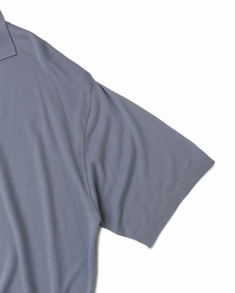 SUMMER S/S SKIPPER KNIT[BLUE GRAY] | 1LDK (ワンエルディー