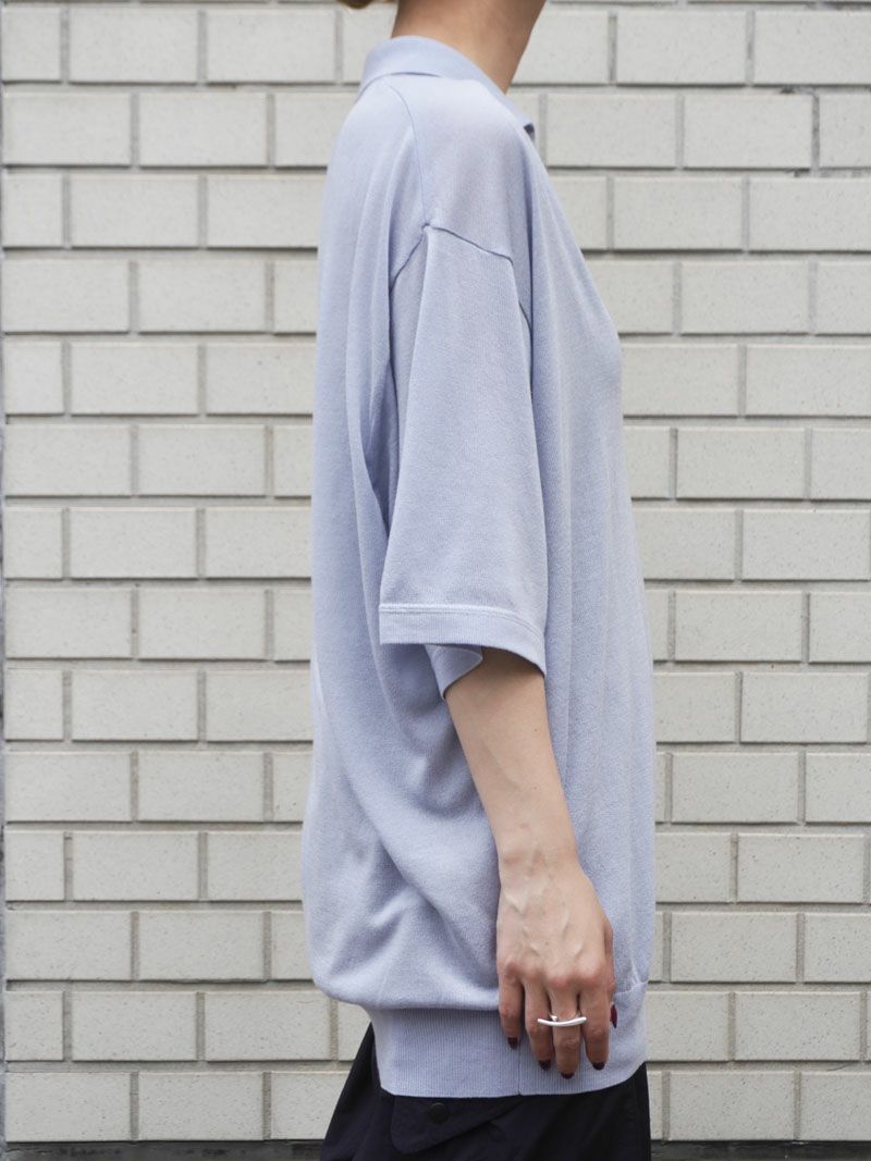SUMMER S/S SKIPPER KNIT[BLUE GRAY] | 1LDK (ワンエルディー