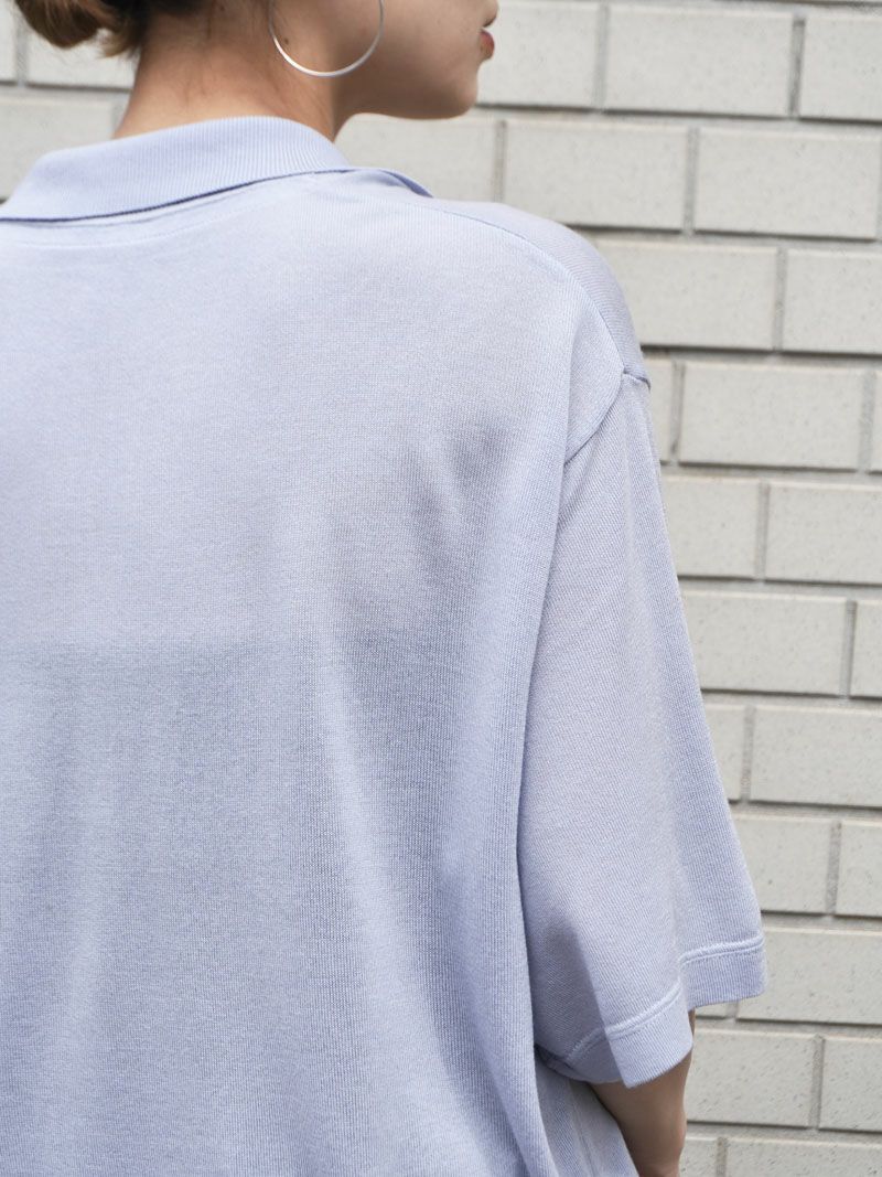 SUMMER S/S SKIPPER KNIT[BLUE GRAY] | 1LDK (ワンエルディー