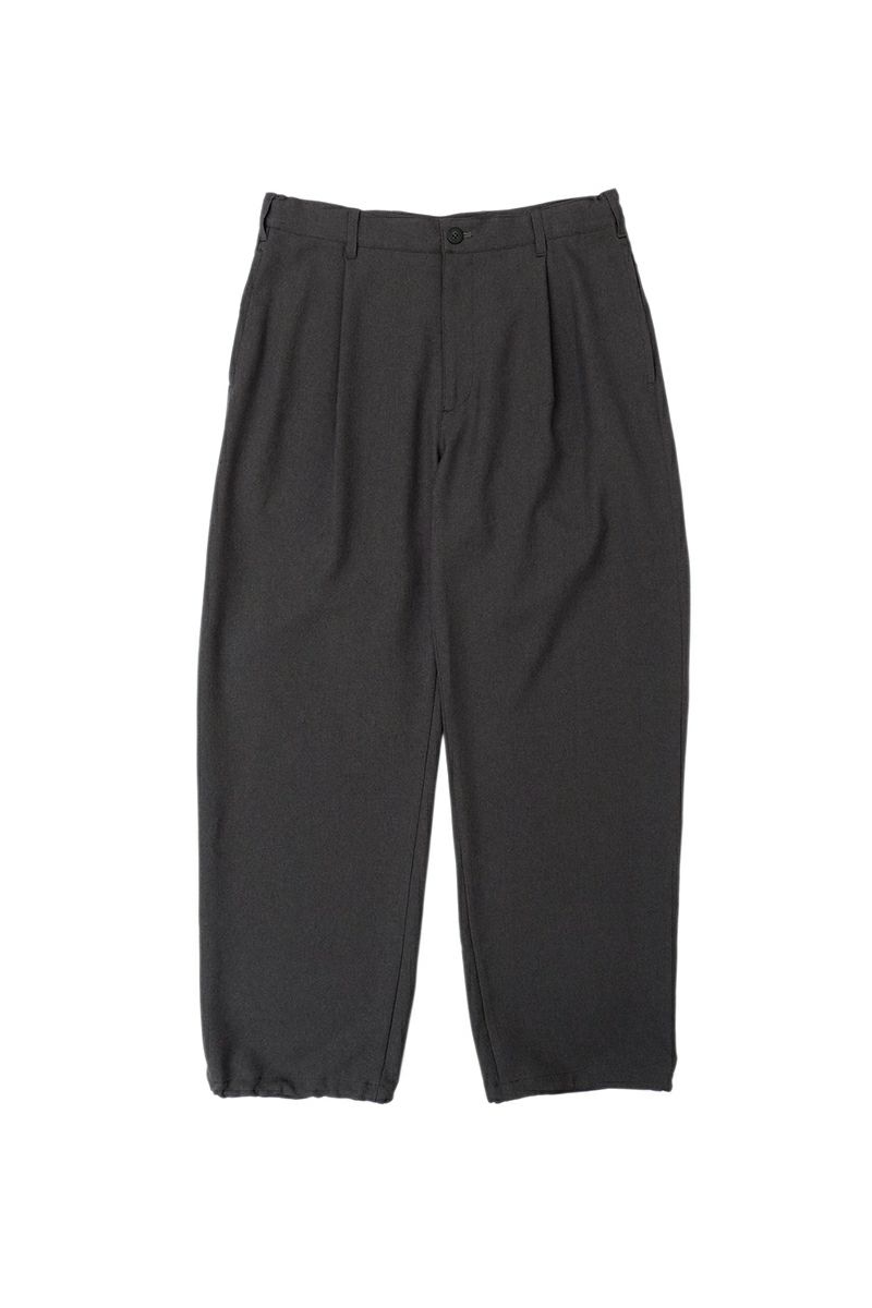 1TUCK EASY WIDE SLACKS[GRAY] | 1LDK ONLINE STORE