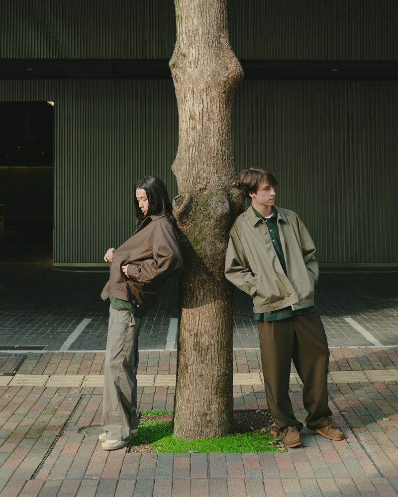1TUCK EASY WIDE SLACKS[KHAKI] | 1LDK ONLINE STORE