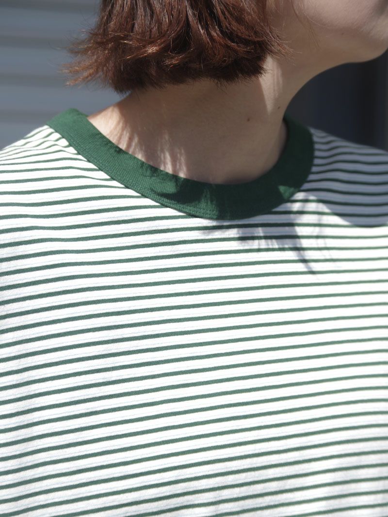 1LDK SELECT - goodness border T-shirt グリーン 1663922280.jpg?1662090027