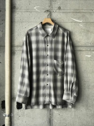 OMBRECHECK SHIRT[BROWN] | 1LDK ONLINE STORE