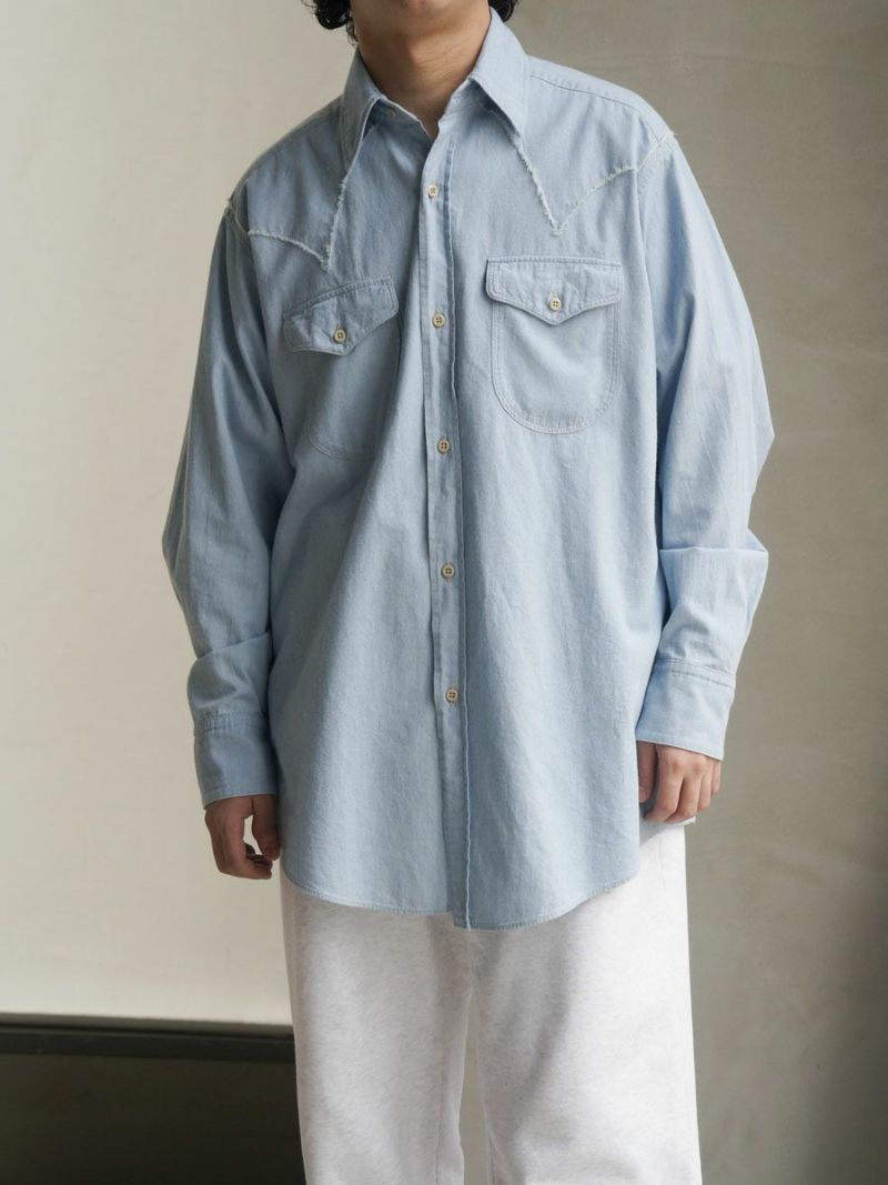 トップス MAATEE&SONS WESTERN LOZ SHAMBRAY MAATEE&SONS/マーティーアンドサンズ】WESTERN LOZ SHAMBRAY