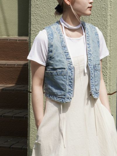 DENIM VEST[BLUE]