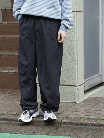 NYLON TRACK PANTS[BLACK]