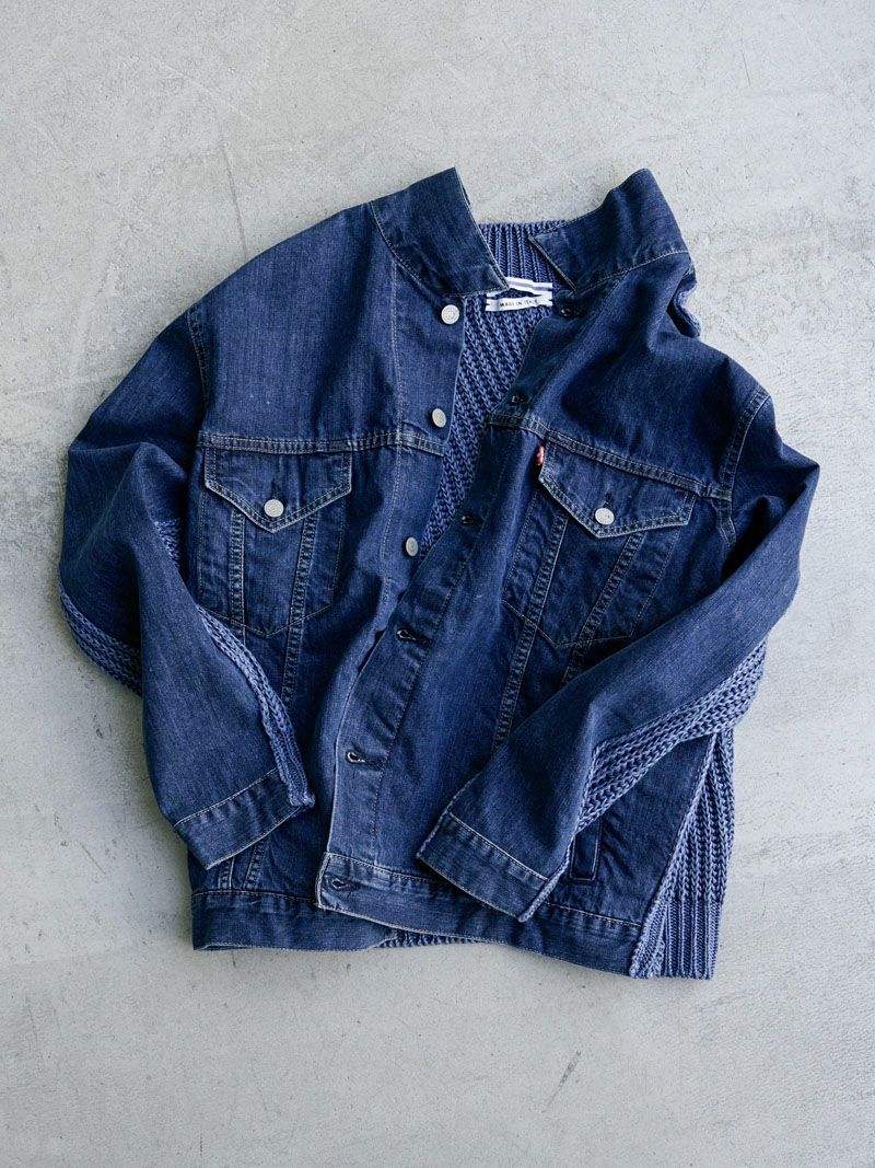 cristaseya デニムジャケット The Cristaseya Jeansfrontpaent[Blue/Blue] | 1LDK (ワンエル