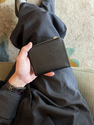 IBIZA VAQUETA L-ZIP WALLET[BLACK]