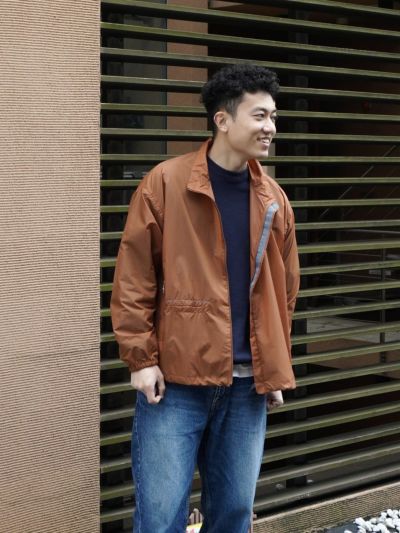 oversized rip jacket[BROWN]