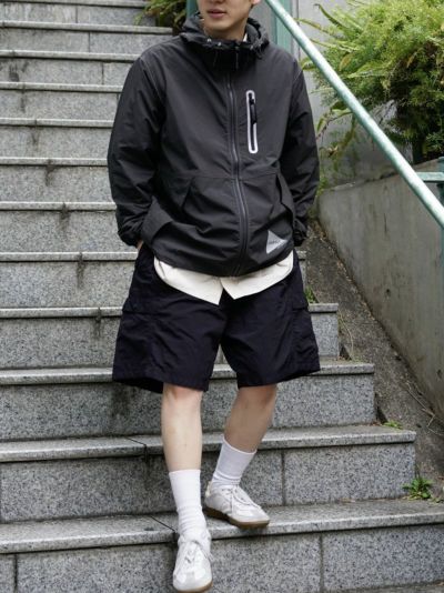 gramicci brushed nylon jacket[CHARCOAL]