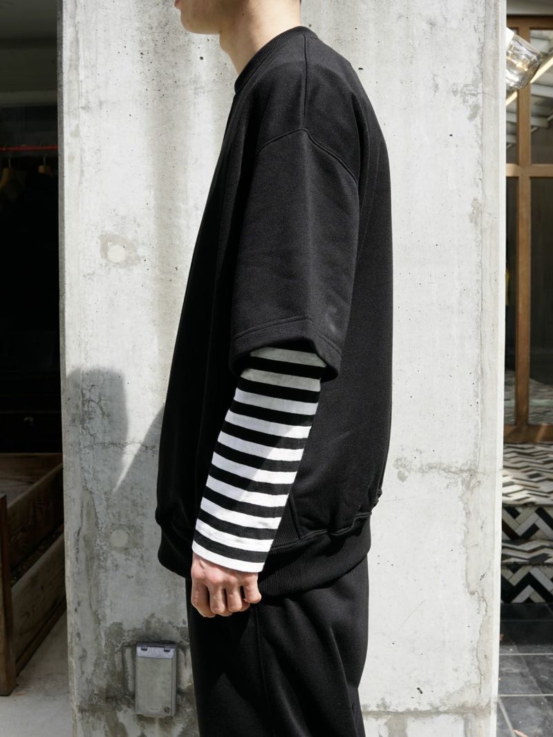 トップス Daiwa pier39 TECH SWEAT CREW S/S BLACK L DAIWA PIER39 (ダイワピア39) TECH SWEAT CREW S/S / テック