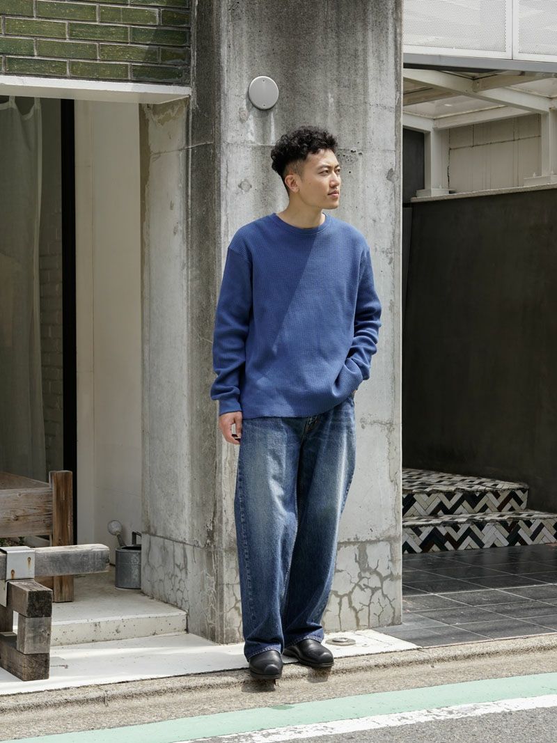 CREW NECK L/S TEE[BLUE] | 1LDK (ワンエルディーケー) 公式サイト
