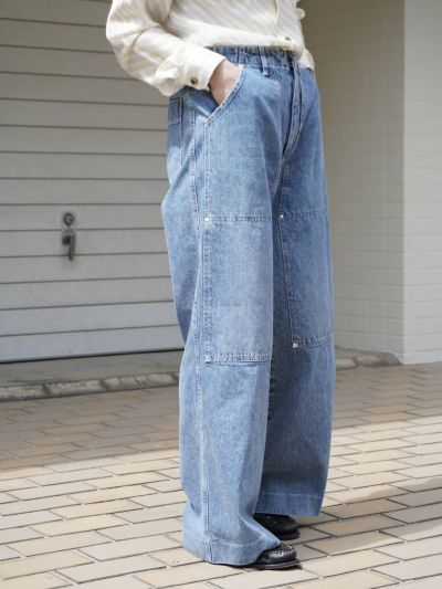 WORK JEAN TROUSERS[ASH BLEACH]