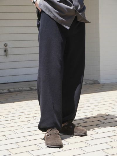 JERSEY TRACK PANTS[BLACK]