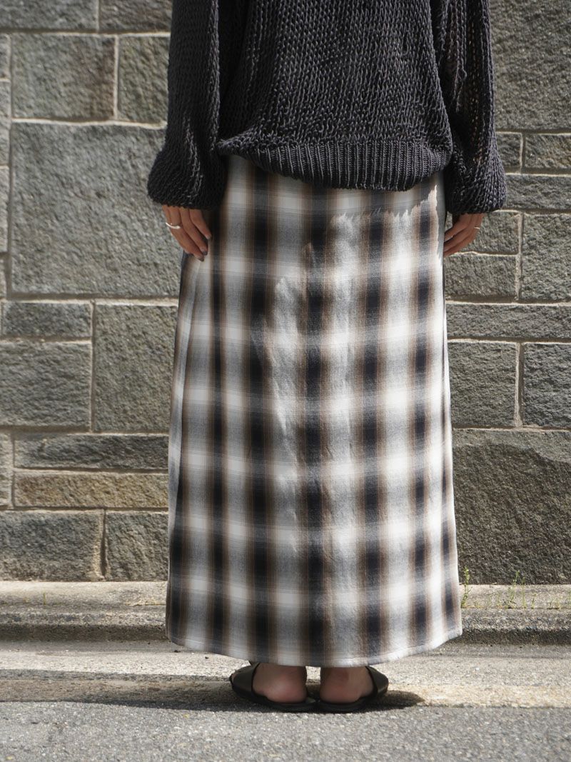 WRAPED APRON SKIRT[BROWN] | 1LDK (ワンエルディーケー) 公式サイト