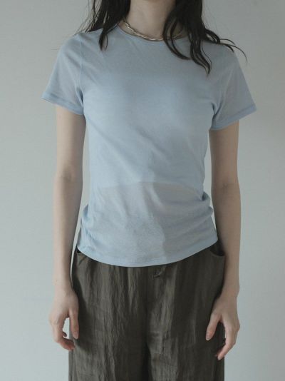 SHEER TELECO S/S TEE[BLUE]