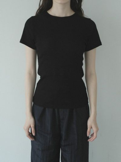 SHEER TELECO S/S TEE[BLACK]