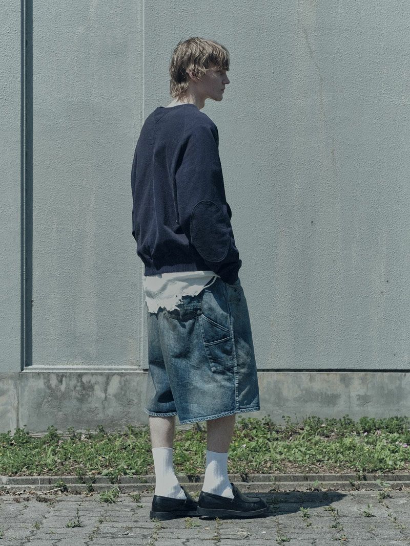 BOXY DENIM PAINTER SHORTS EX[INDIGO] | 1LDK (ワンエルディー
