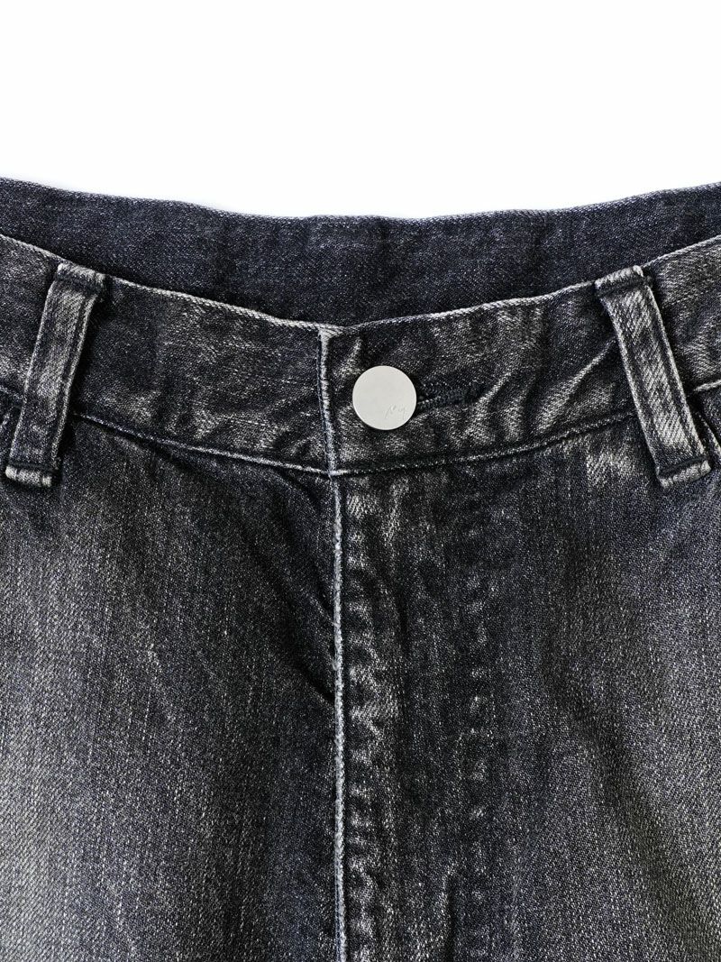 BOXY DENIM PAINTER SHORTS EX[BLACK] | 1LDK (ワンエルディー