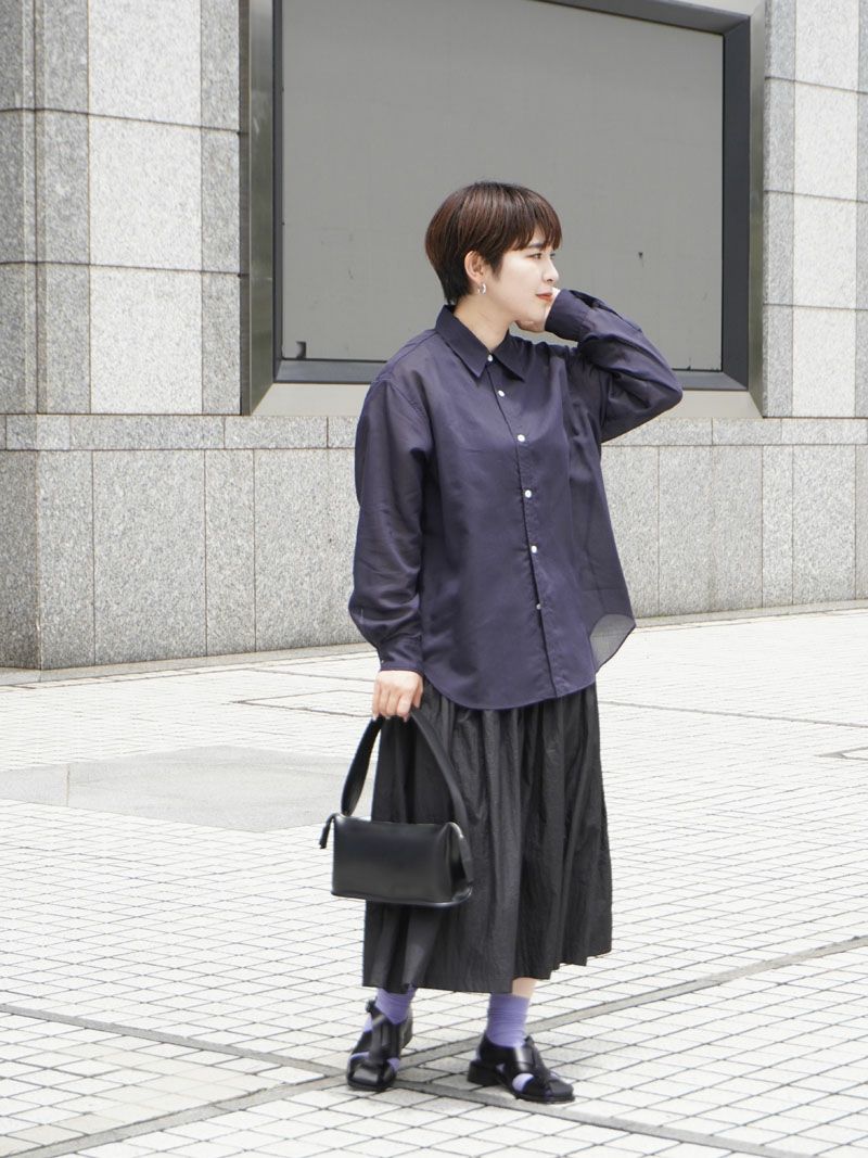 SHIRRING CULOTTE PANTS[BLACK] | 1LDK (ワンエルディーケー