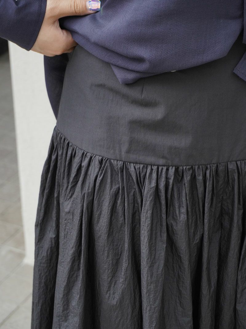 SHIRRING CULOTTE PANTS[BLACK] | 1LDK (ワンエルディーケー