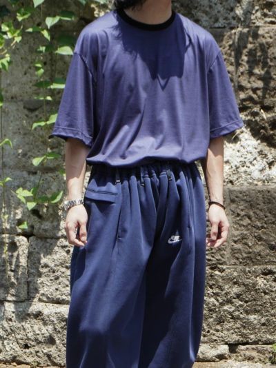 36G Wool Stripe S/S Tee[NAVY(Royal Blue)]