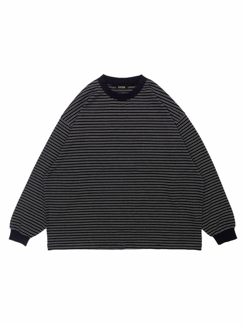 1LDK SELECT - L/S BORDER T-SHIRTS (NAVY × WHITE) XL BORDER WIDE L/S T-SHIRT[NAVY] | 1LDK (ワンエルディーケー