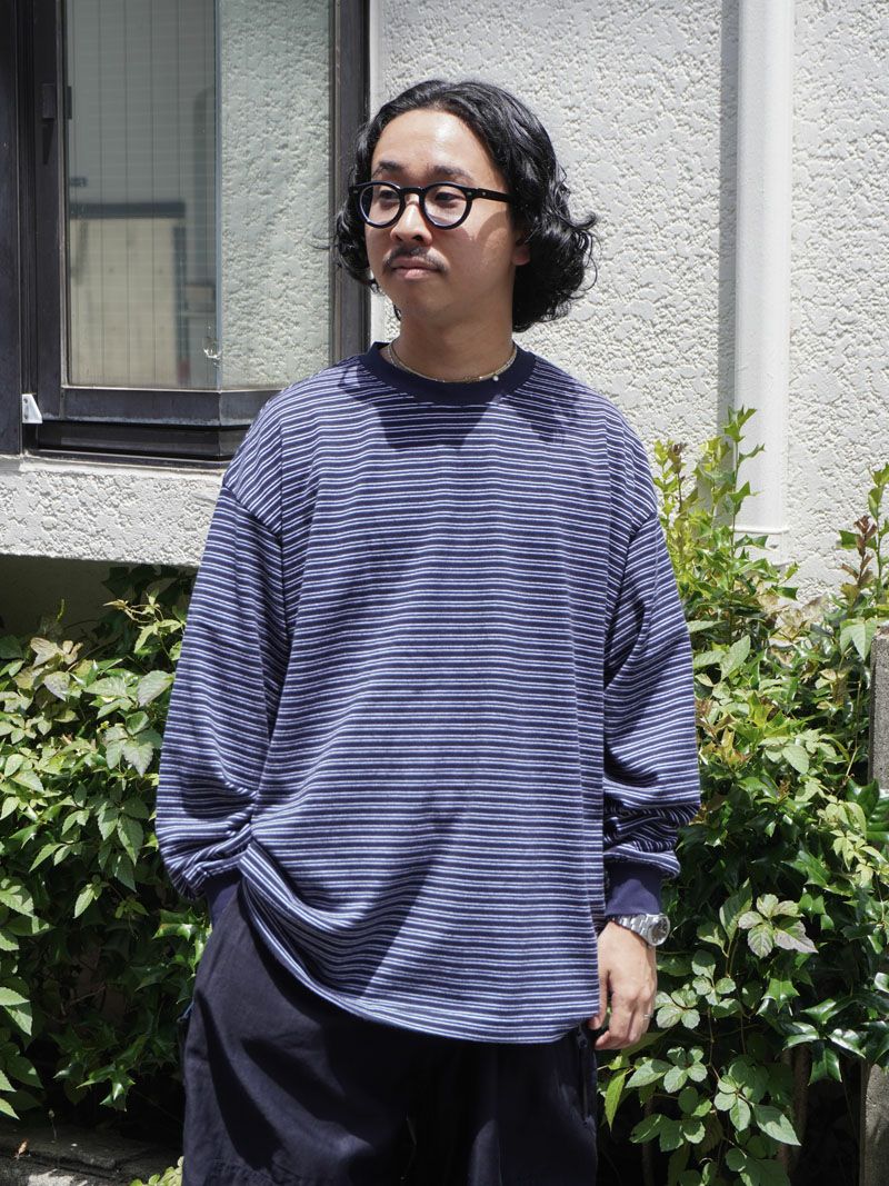 BORDER WIDE L/S T-SHIRT[NAVY] | 1LDK (ワンエルディーケー) 公式サイト