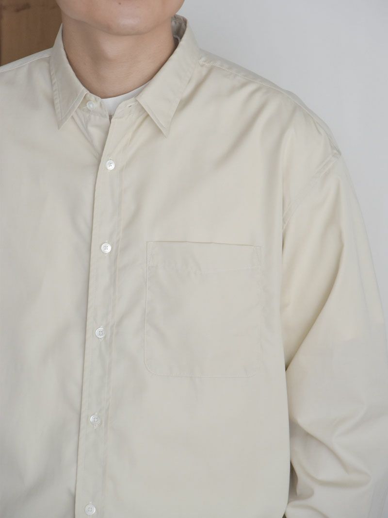 L/S REGULAR COLLAR SHIRTS[IVORY] | 1LDK (ワンエルディーケー) 公式