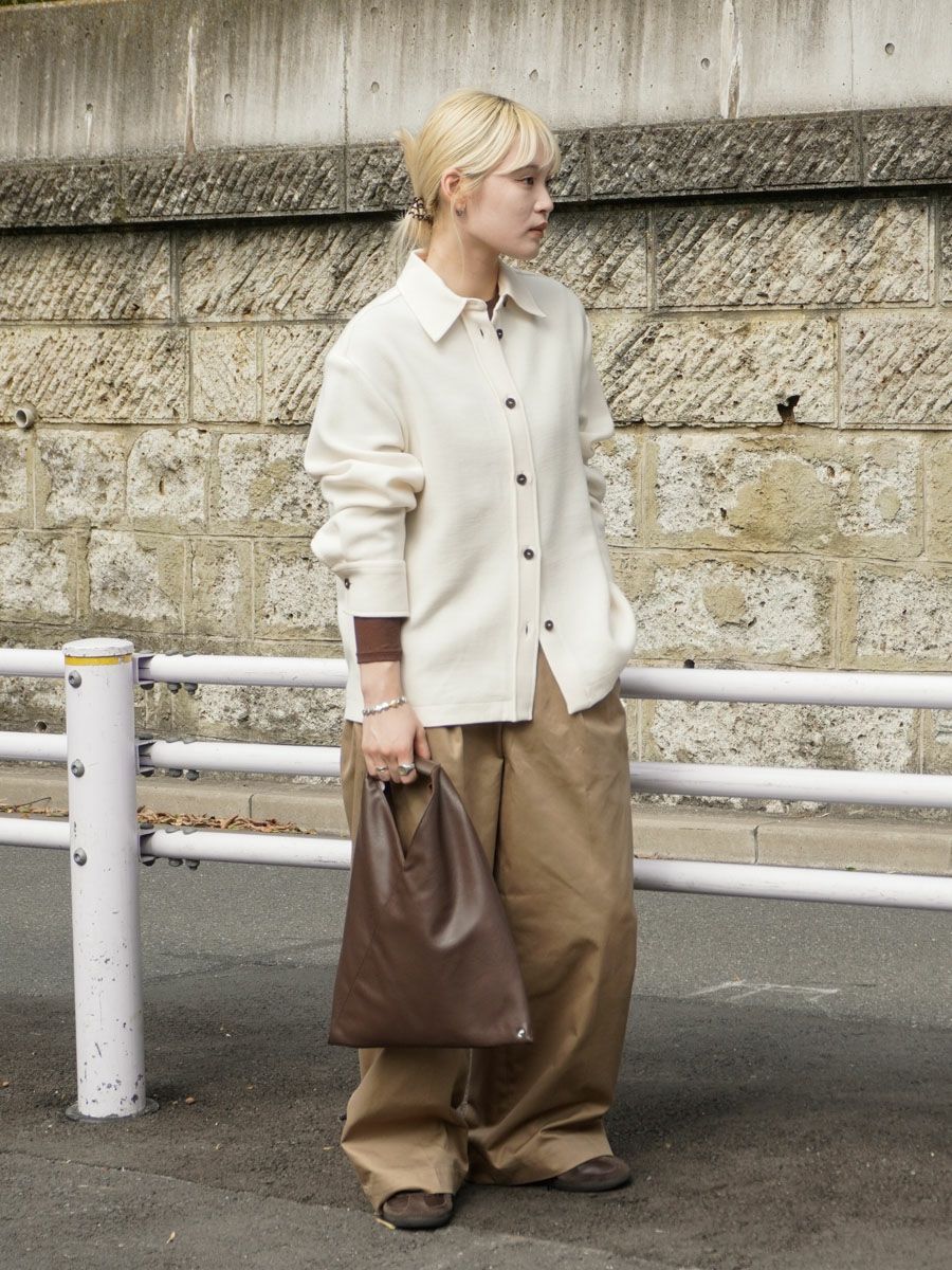 2TUCK WIDE CHINO TROUSERS[CAMEL] | 1LDK (ワンエルディーケー) 公式