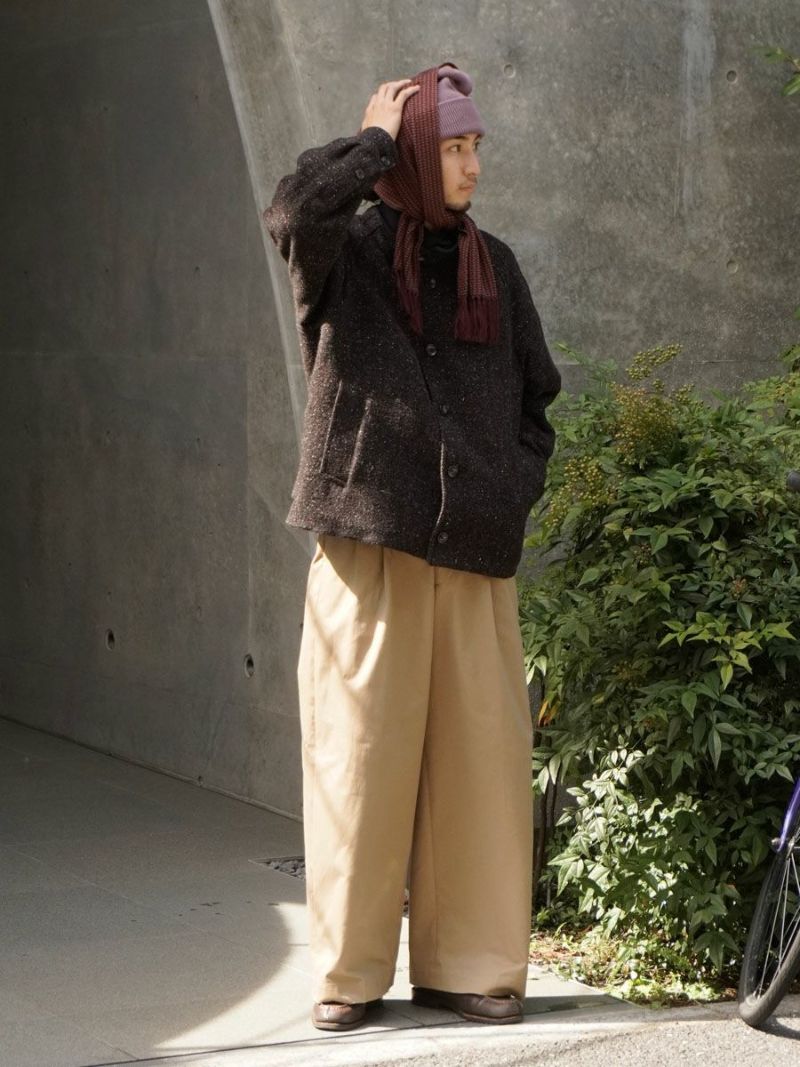 2TUCK WIDE CHINO TROUSERS[CAMEL] | 1LDK (ワンエルディーケー) 公式