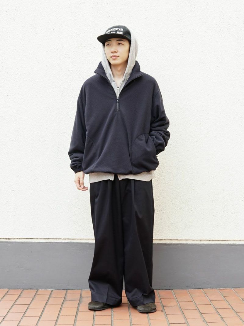 パンツ 2TUCK WIDE CHINO TROUSERS[BLACK] 2TUCK WIDE CHINO TROUSERS[BLACK] | 1LDK (ワンエルディーケー) 公式
